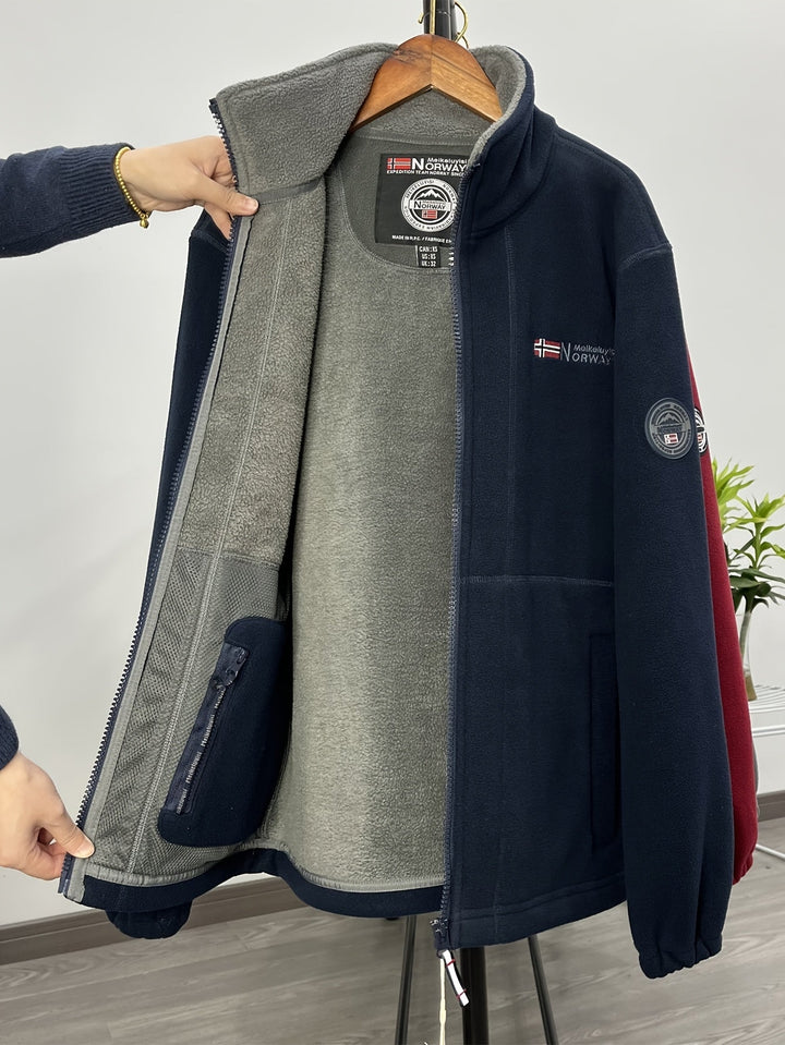 Men's Outdoor Fleece Jacket | With Collar