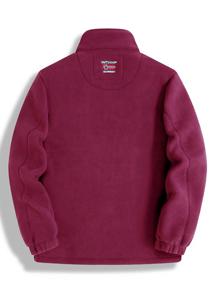 Men's Outdoor Fleece Jacket | With Collar