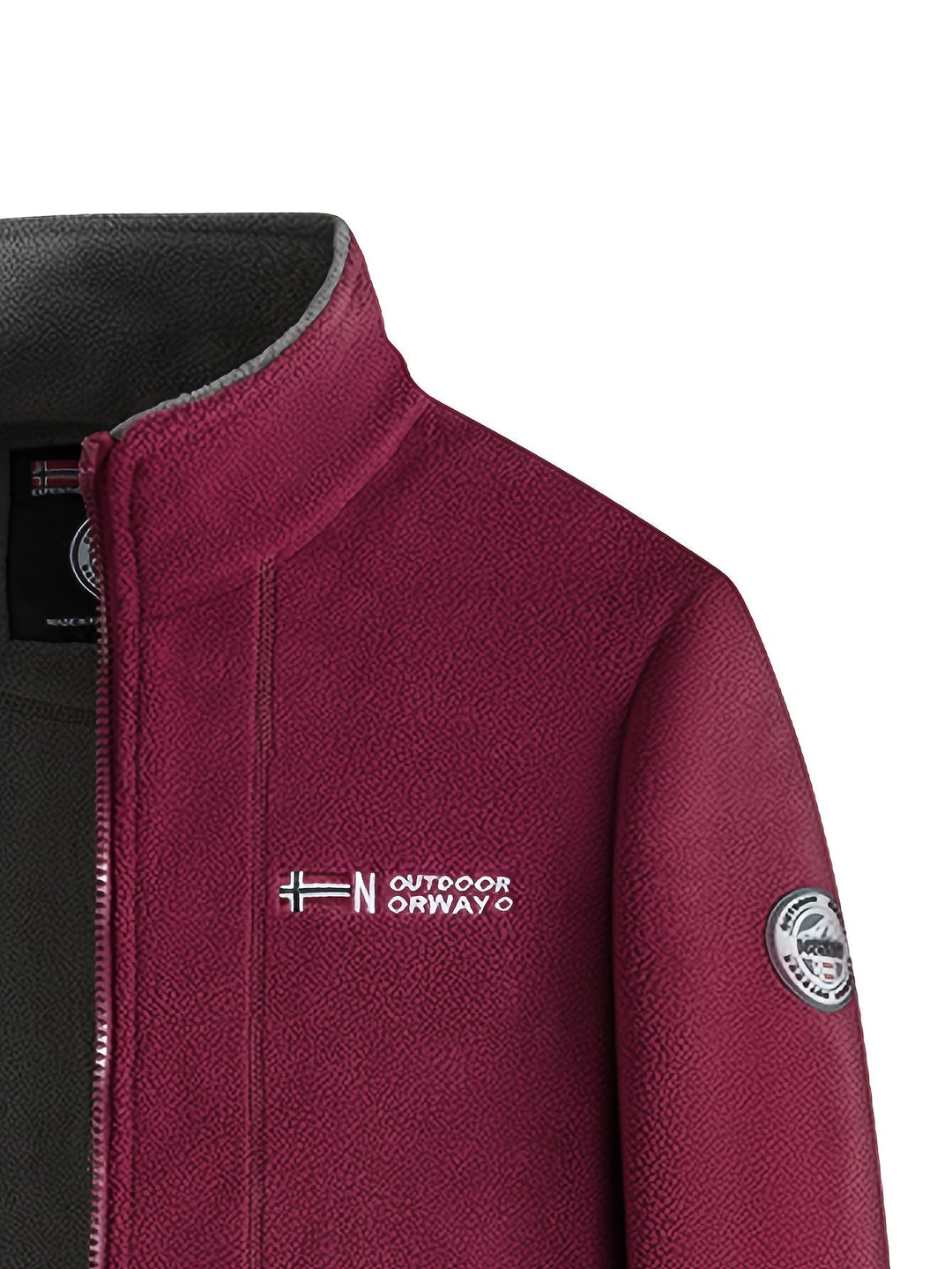 Men's Outdoor Fleece Jacket | With Collar