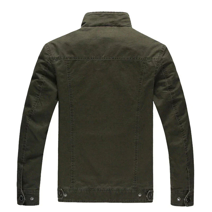 Men's Winter Biker Jacket With Long Sleeves | With Zipper