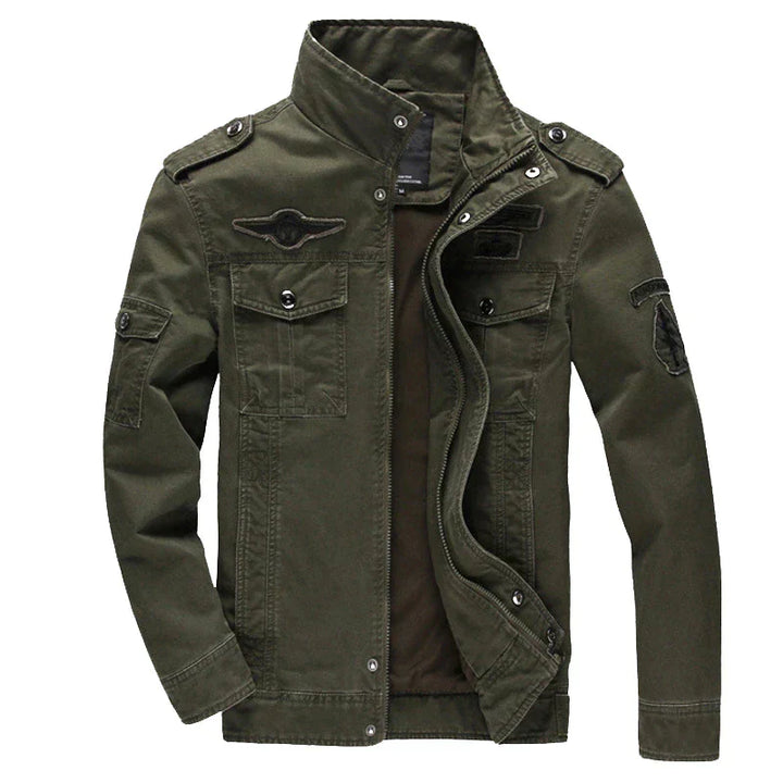 Men's Winter Biker Jacket With Long Sleeves | With Zipper