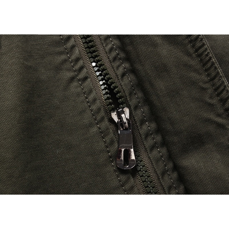 Men's Winter Biker Jacket With Long Sleeves | With Zipper