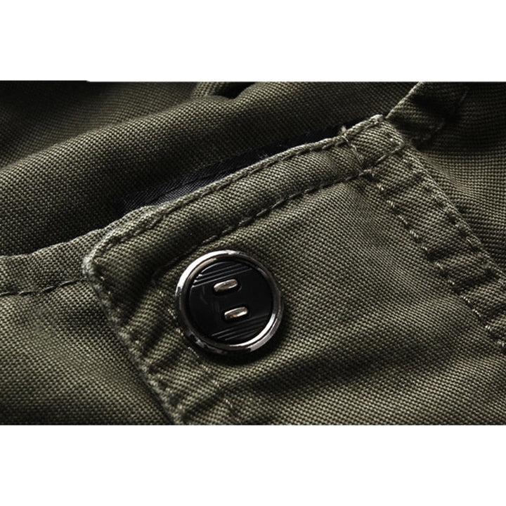 Men's Winter Biker Jacket With Long Sleeves | With Zipper