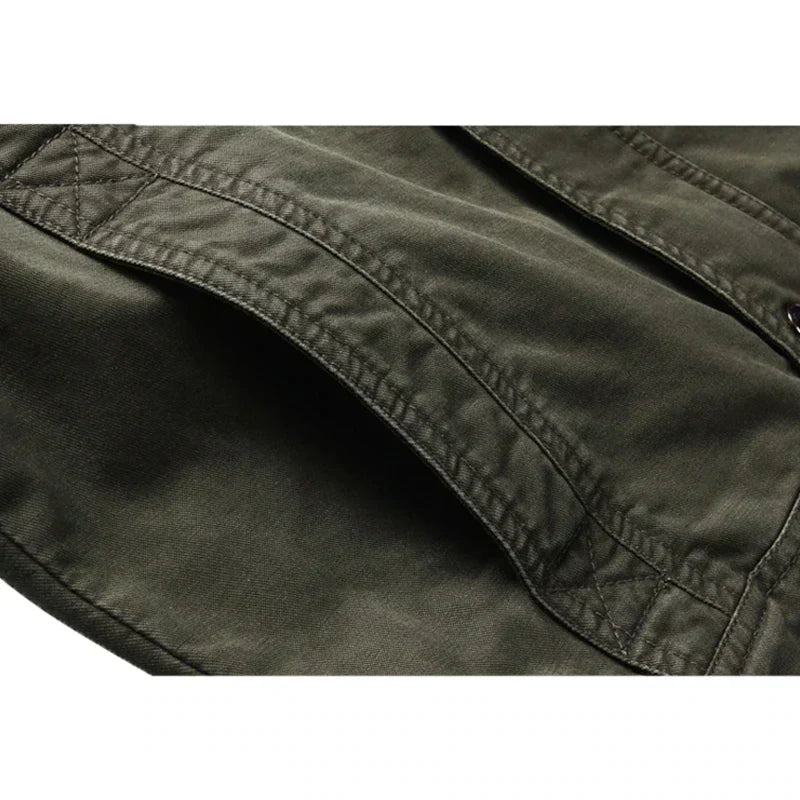 Men's Winter Biker Jacket With Long Sleeves | With Zipper
