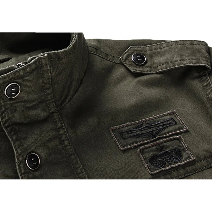 Men's Winter Biker Jacket With Long Sleeves | With Zipper