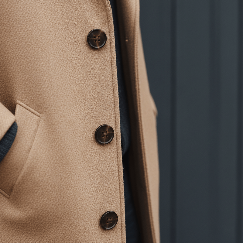 Aiden Cappotto Uomo in Lana Mezza Lunghezza – Eleganza Classica con Vestibilità Moderna
