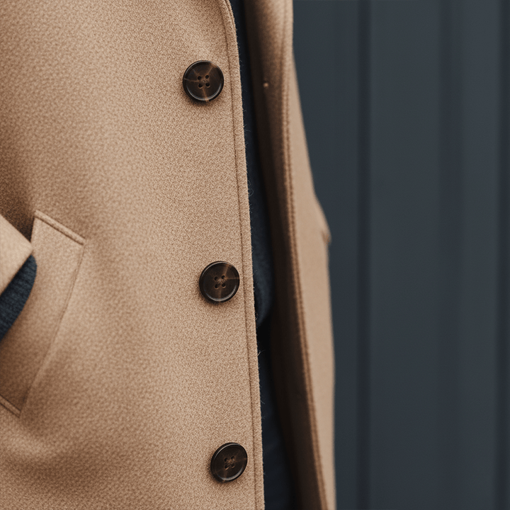 Aiden Cappotto Uomo in Lana Mezza Lunghezza – Eleganza Classica con Vestibilità Moderna