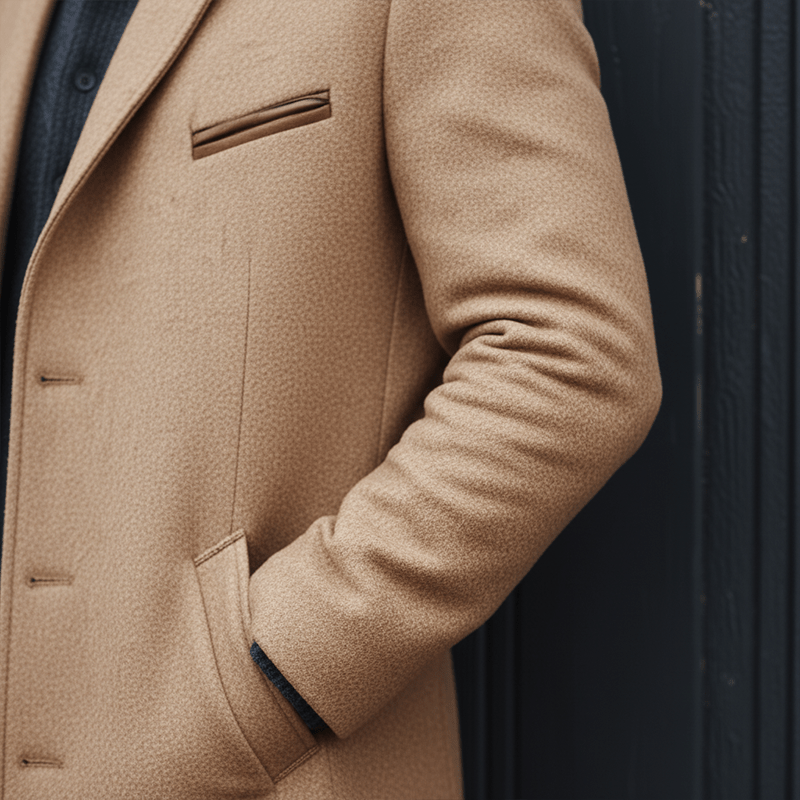 Aiden Cappotto Uomo in Lana Mezza Lunghezza – Eleganza Classica con Vestibilità Moderna