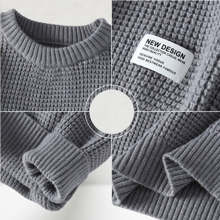 Aiden Maglione Uomo Girocollo Classico – Tricot Versatile per Look Casual e Formali