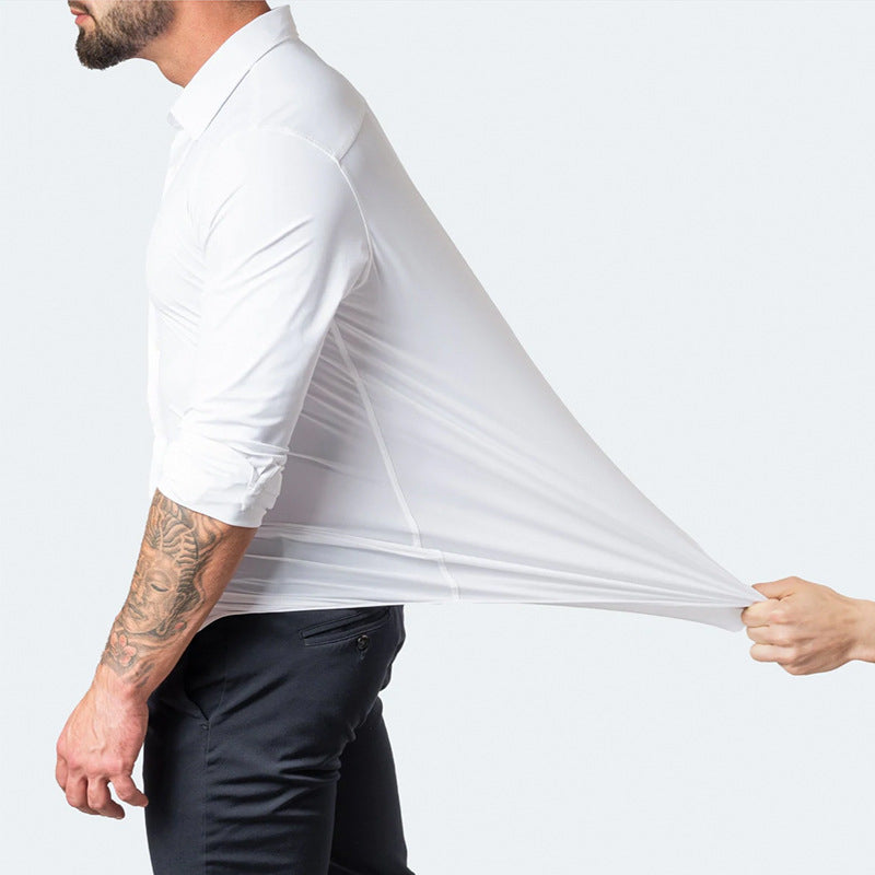 Camicia Elasticizzata Da Uomo | Manica Lunga