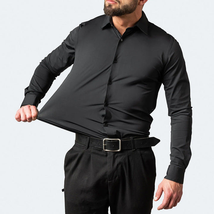 Camicia Elasticizzata Da Uomo | Manica Lunga