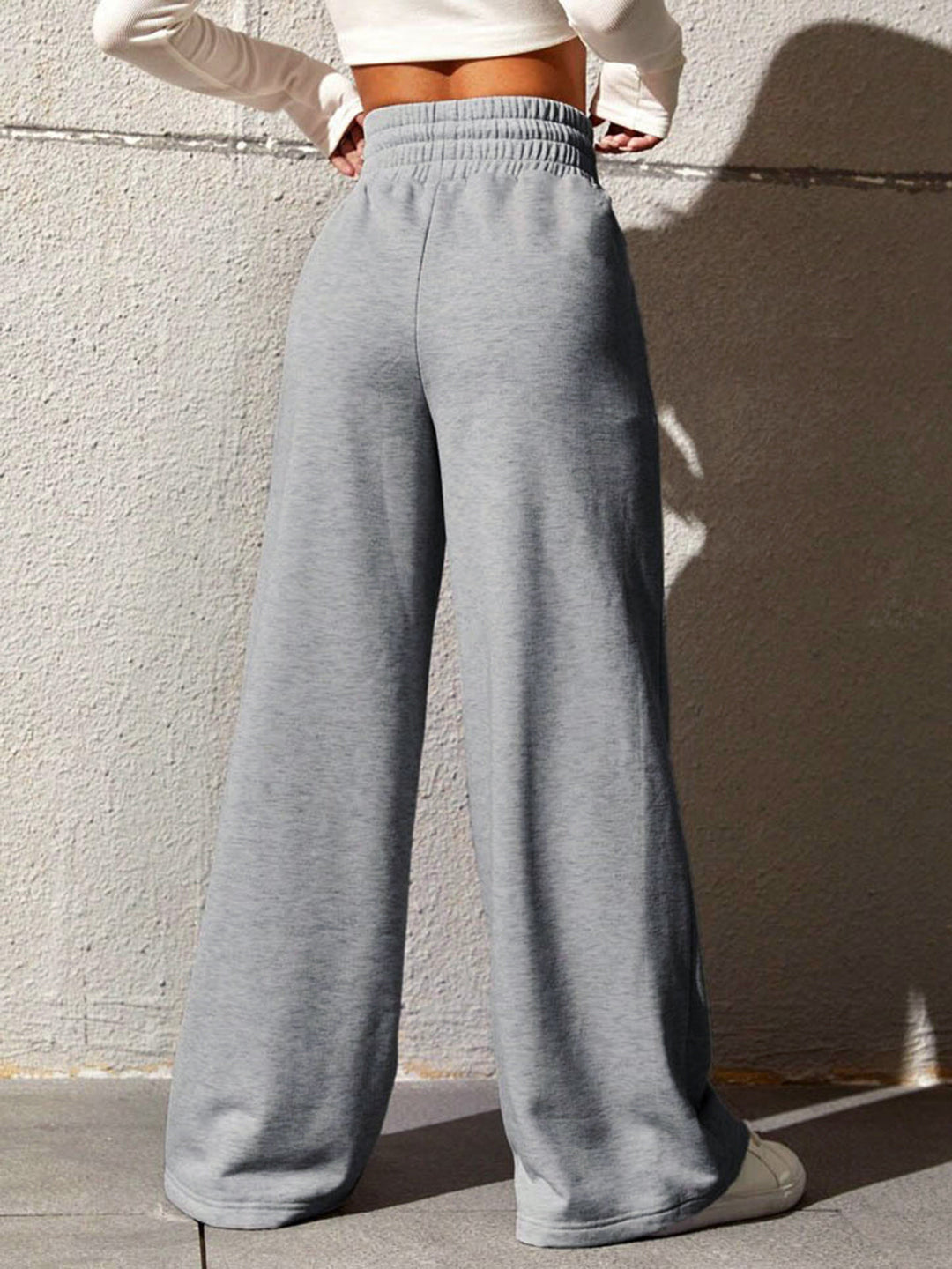 Pantaloni Da Jogging Casual A Vita Alta Donna | Con Tasche
