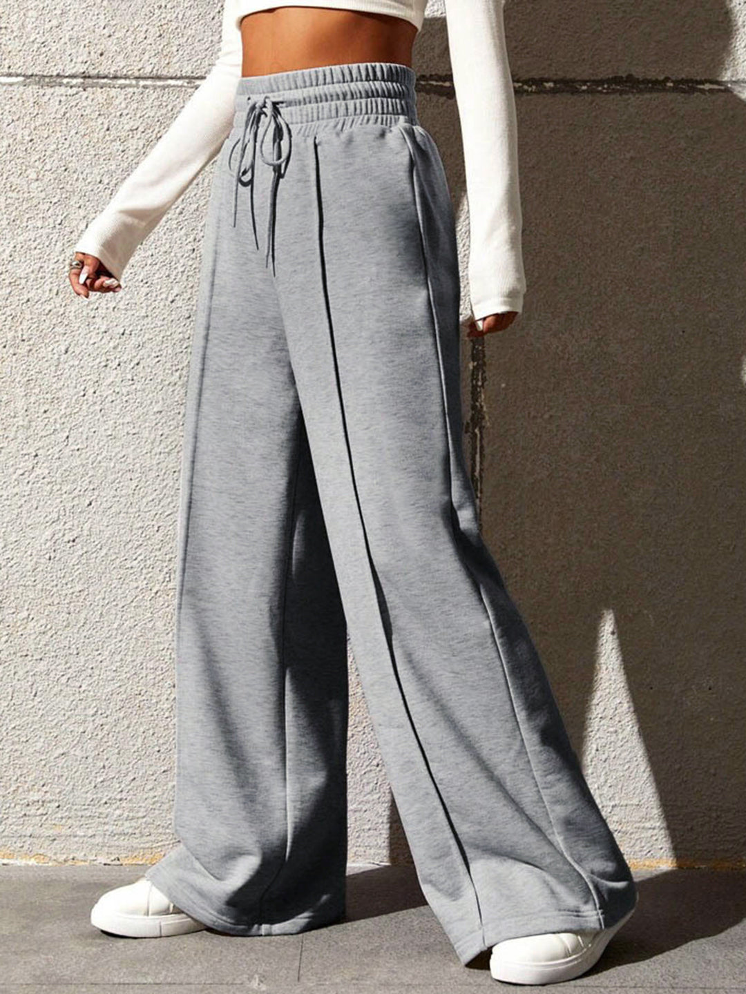 Pantaloni Da Jogging Casual A Vita Alta Donna | Con Tasche