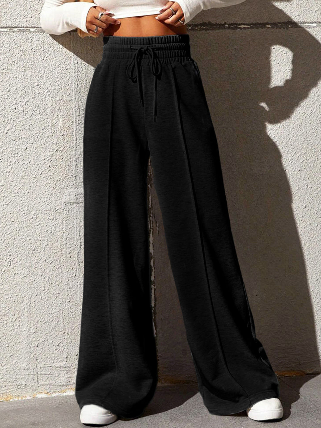 Pantaloni Da Jogging Casual A Vita Alta Donna | Con Tasche