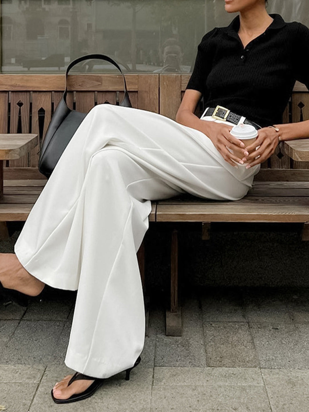 Pantaloni Da Donna A Vita Alta | Lunghi