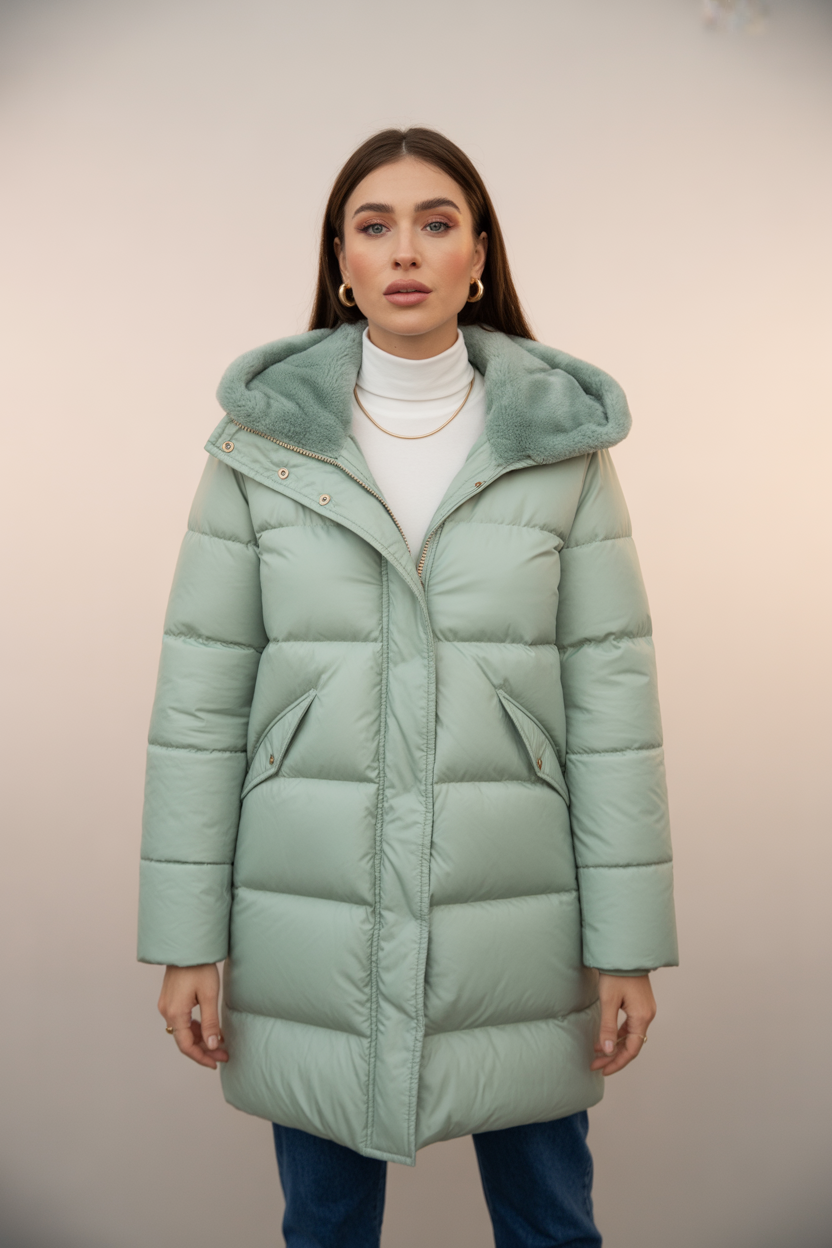 Sheryl Cappotto Invernale Donna Lungo – Giacca Trapuntata con Cappuccio e Fodera Morbida