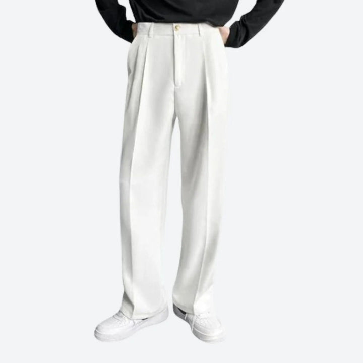 Tristan | Pantaloni Casual Da Uomo | Gamba Larga