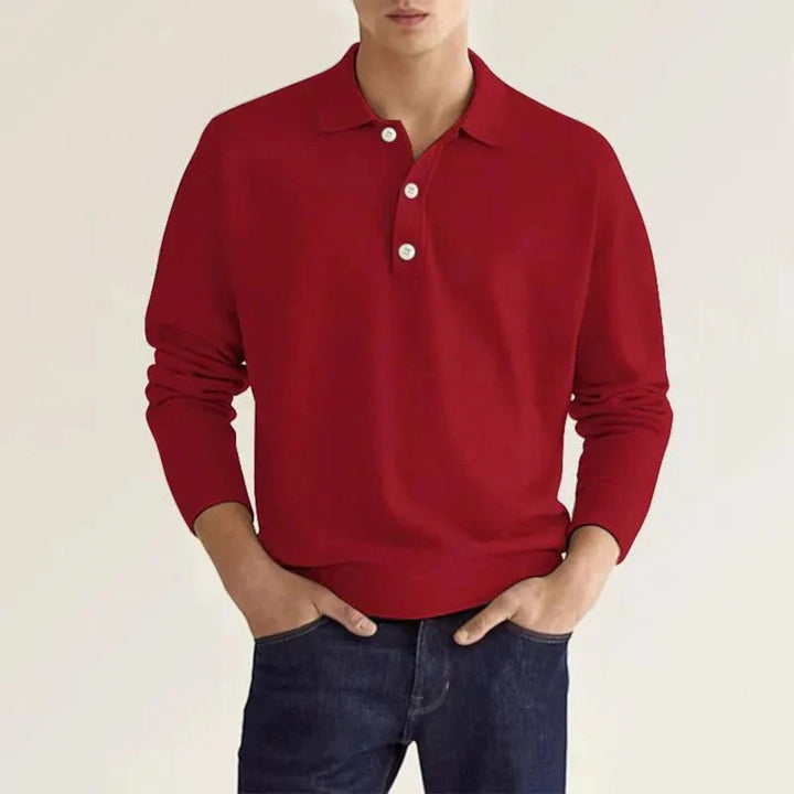 Simon | Polo Casual Da Uomo | Manica Lunga