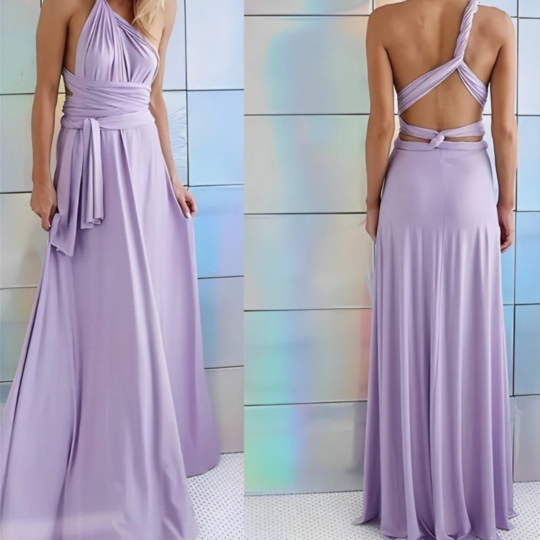 Elegante Abito Avvolgente Da Donna | Maxi