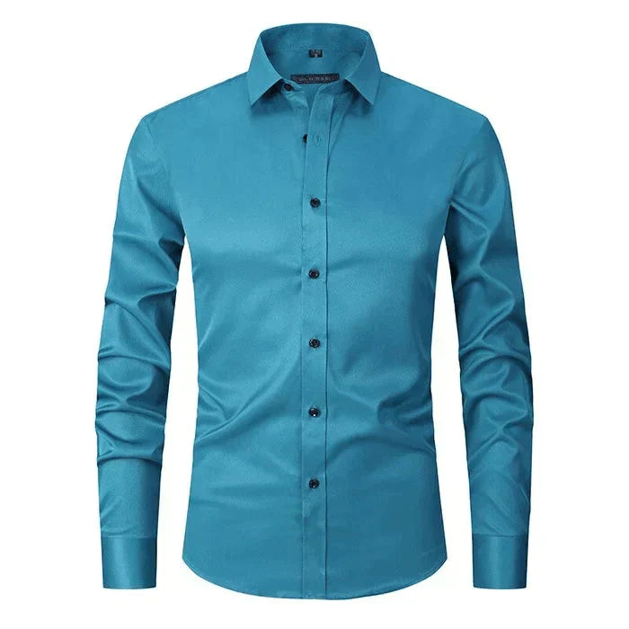 Camicia Uomo Alta Elasticità | Con Abbottonatura