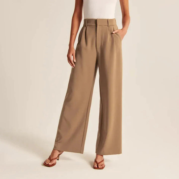 Pantaloni A Vita Alta Da Donna | Taglio Largo