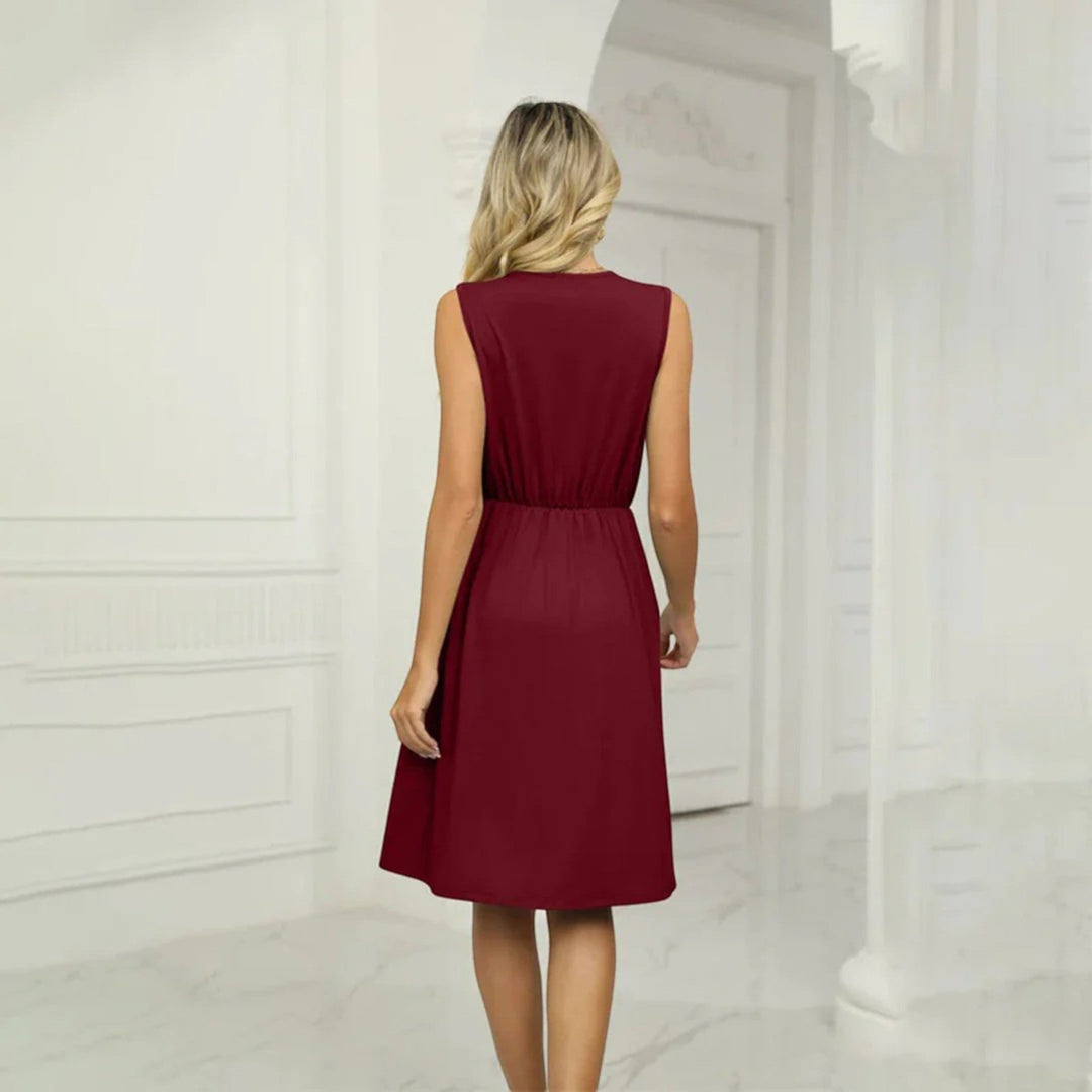 Abito Senza Maniche Ricamato Per Donna | Mini
