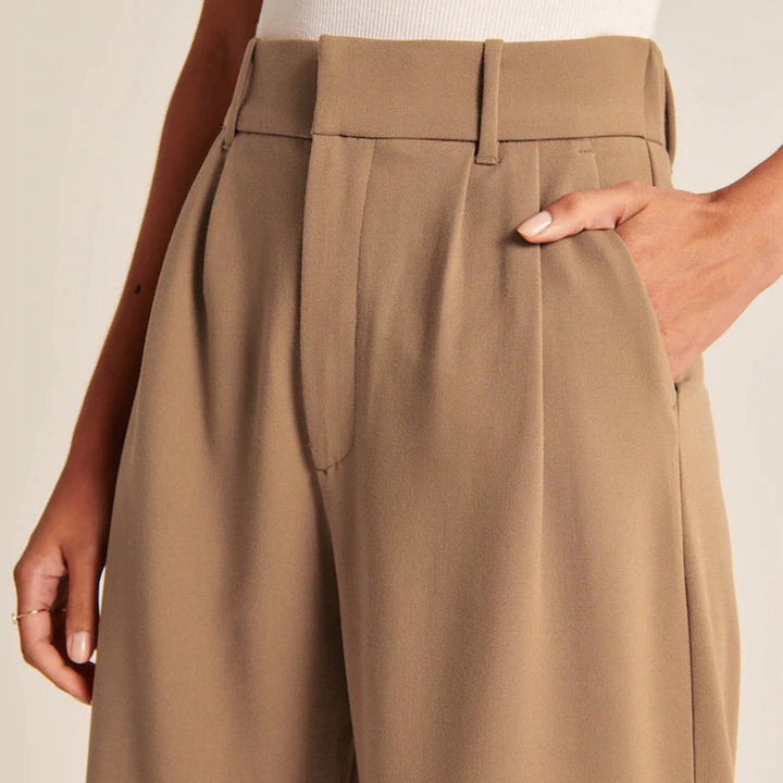 Pantaloni A Vita Alta Da Donna | Taglio Largo