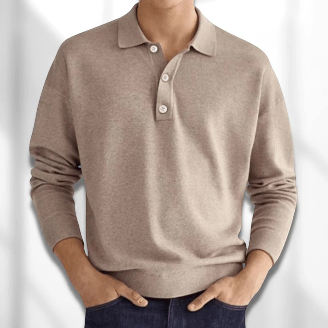 Simon | Polo Casual Da Uomo | Manica Lunga
