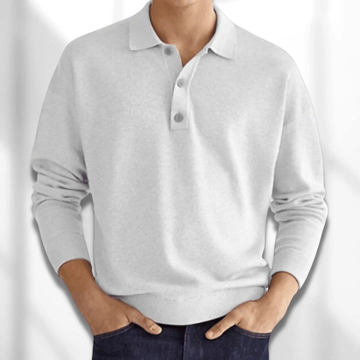 Simon | Polo Casual Da Uomo | Manica Lunga