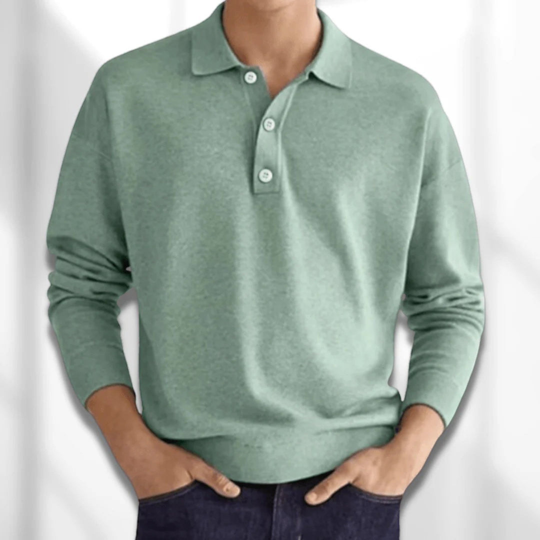Simon | Polo Casual Da Uomo | Manica Lunga