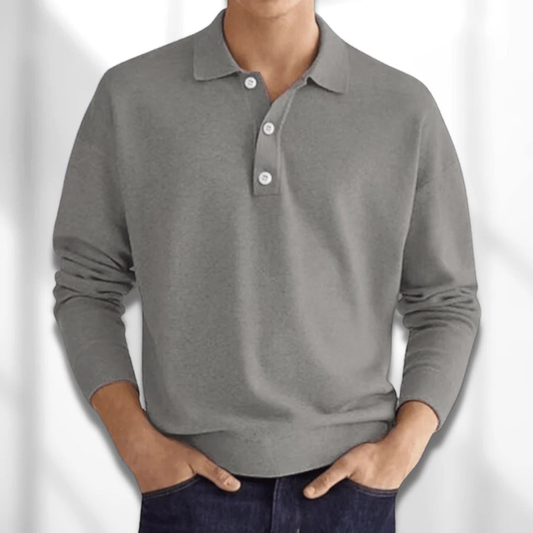 Simon | Polo Casual Da Uomo | Manica Lunga