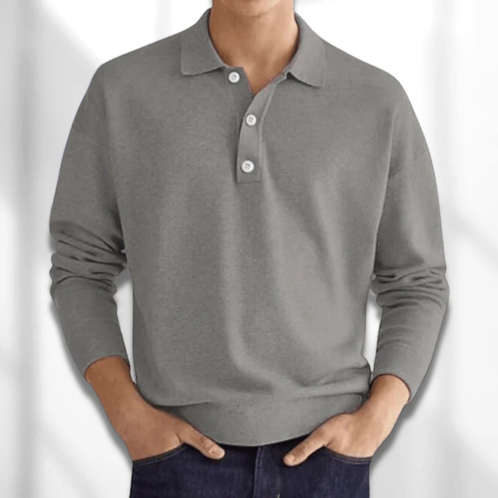 Simon | Polo Casual Da Uomo | Manica Lunga