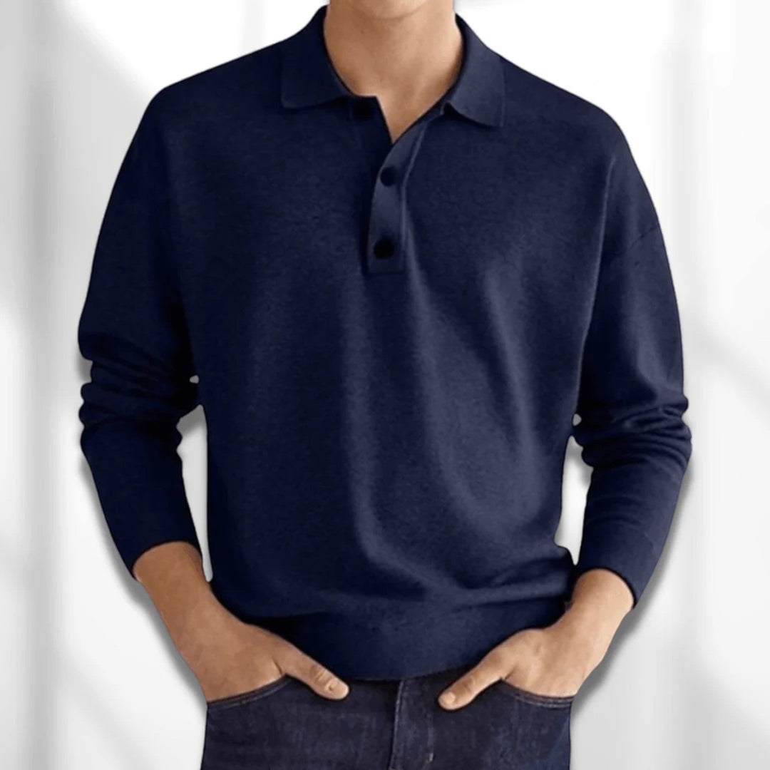 Simon | Polo Casual Da Uomo | Manica Lunga