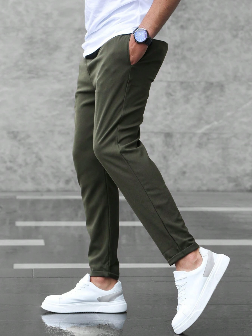 Pantaloni Elasticizzati Da Uomo | Con Tasca