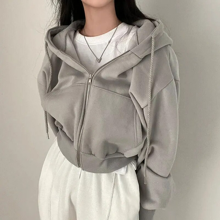 Felpa Donna Con Cerniera | Oversize