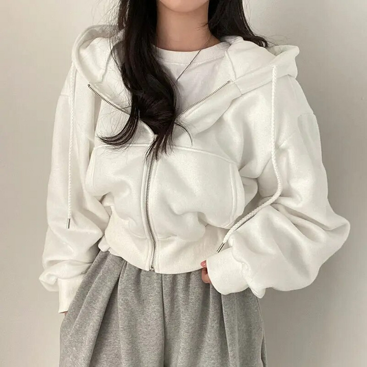 Felpa Donna Con Cerniera | Oversize
