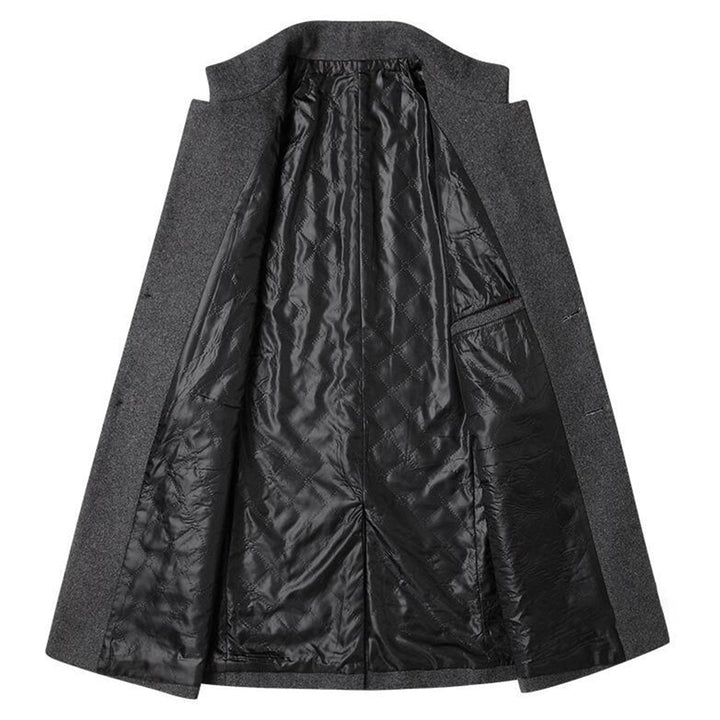 Arthur Cappotto Uomo in Lana Elegante – Mantello Slim Fit con Collo Alto e Fodera Calda
