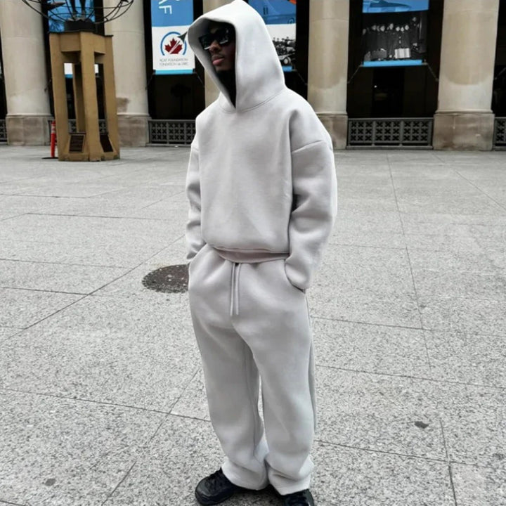 Jason | Set Casual Con Cappuccio A Due Pezzi | Oversize