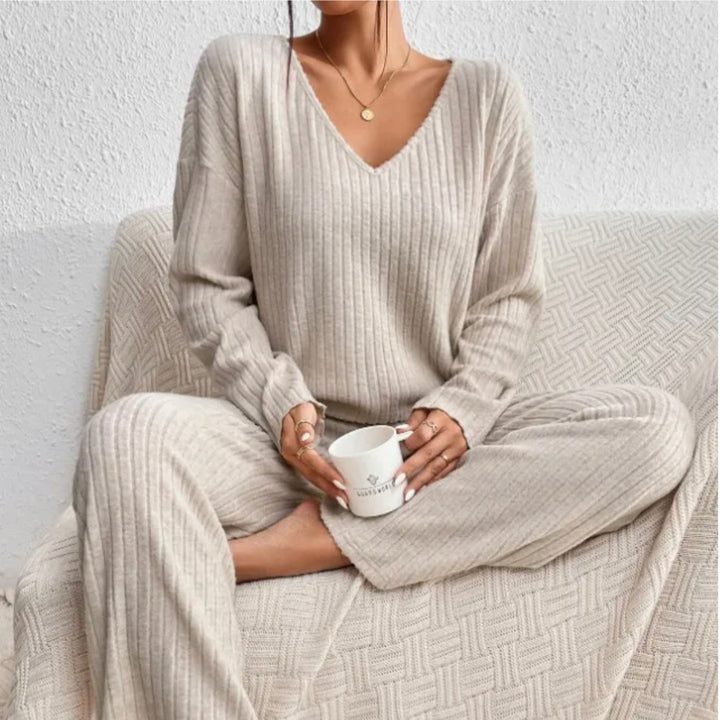 Elin Set Loungewear Donna a Coste – Comodo, Trendy e Due Pezzi Casual