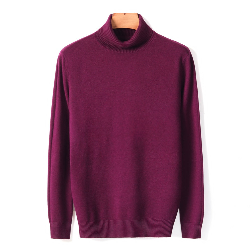 Lucas Maglione Uomo a Collo Alto – Pullover Slim Fit Elegante in Tessuto Morbido e Caldo