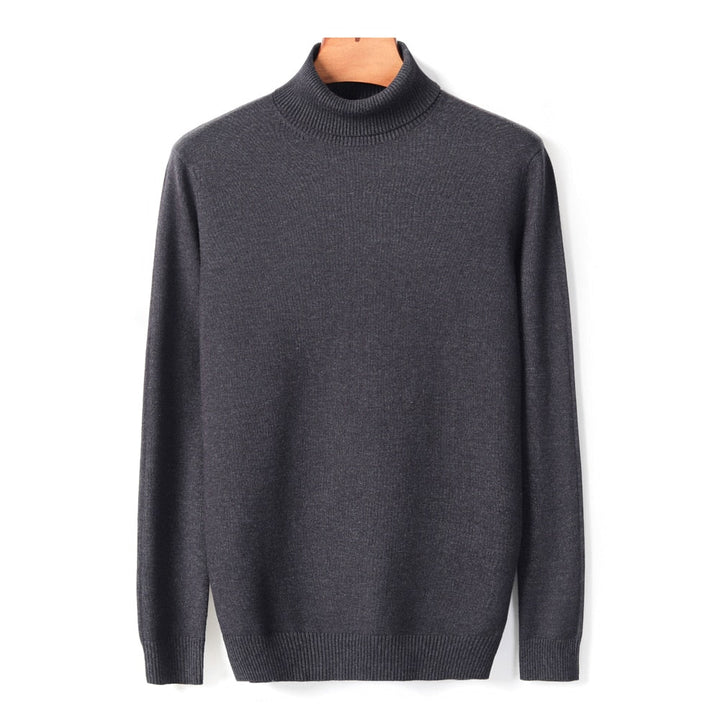 Lucas Maglione Uomo a Collo Alto – Pullover Slim Fit Elegante in Tessuto Morbido e Caldo