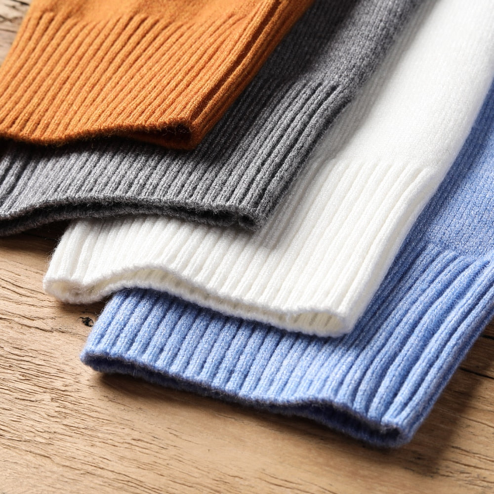 Lucas Maglione Uomo a Collo Alto – Pullover Slim Fit Elegante in Tessuto Morbido e Caldo