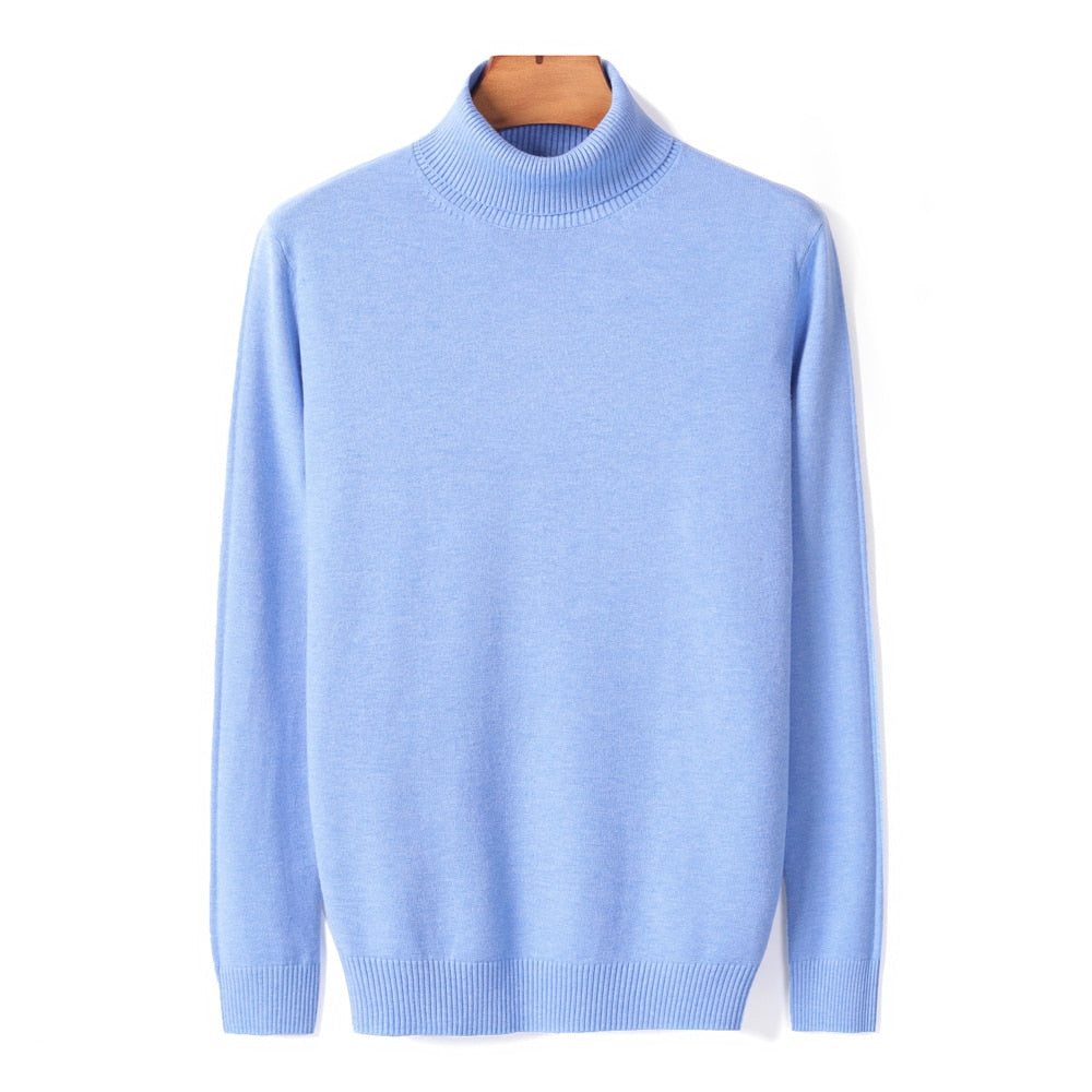 Lucas Maglione Uomo a Collo Alto – Pullover Slim Fit Elegante in Tessuto Morbido e Caldo