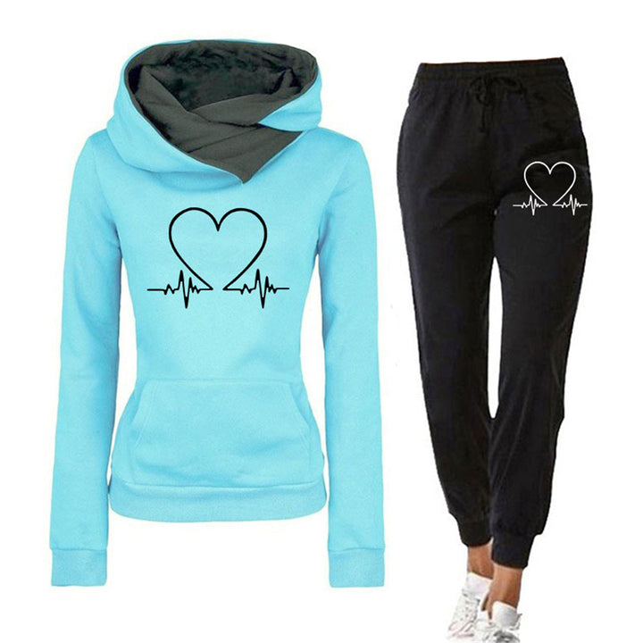 Felpa Con Cappuccio E Pantaloni Da Donna | Heartbeat