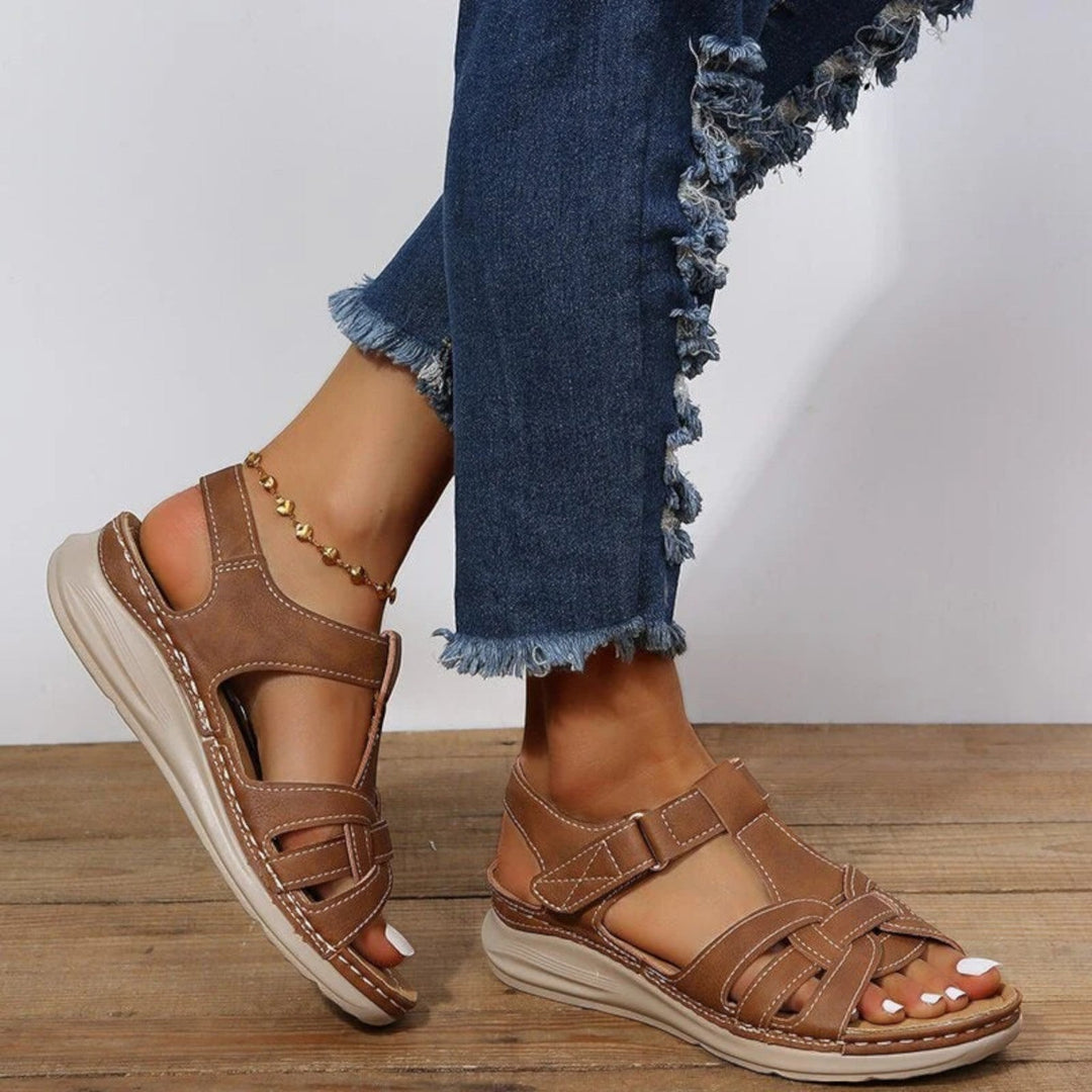 Cómodas sandalias planas para mujer | Slingback