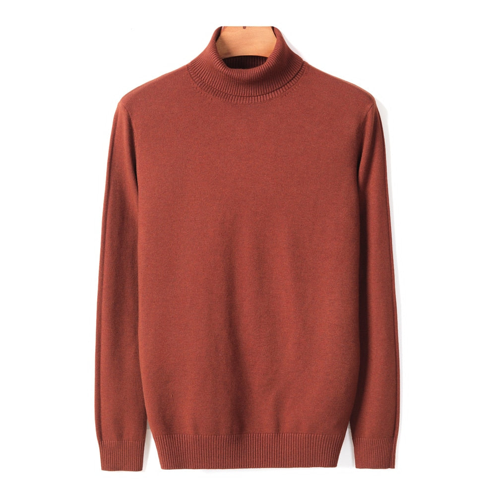 Lucas Maglione Uomo a Collo Alto – Pullover Slim Fit Elegante in Tessuto Morbido e Caldo