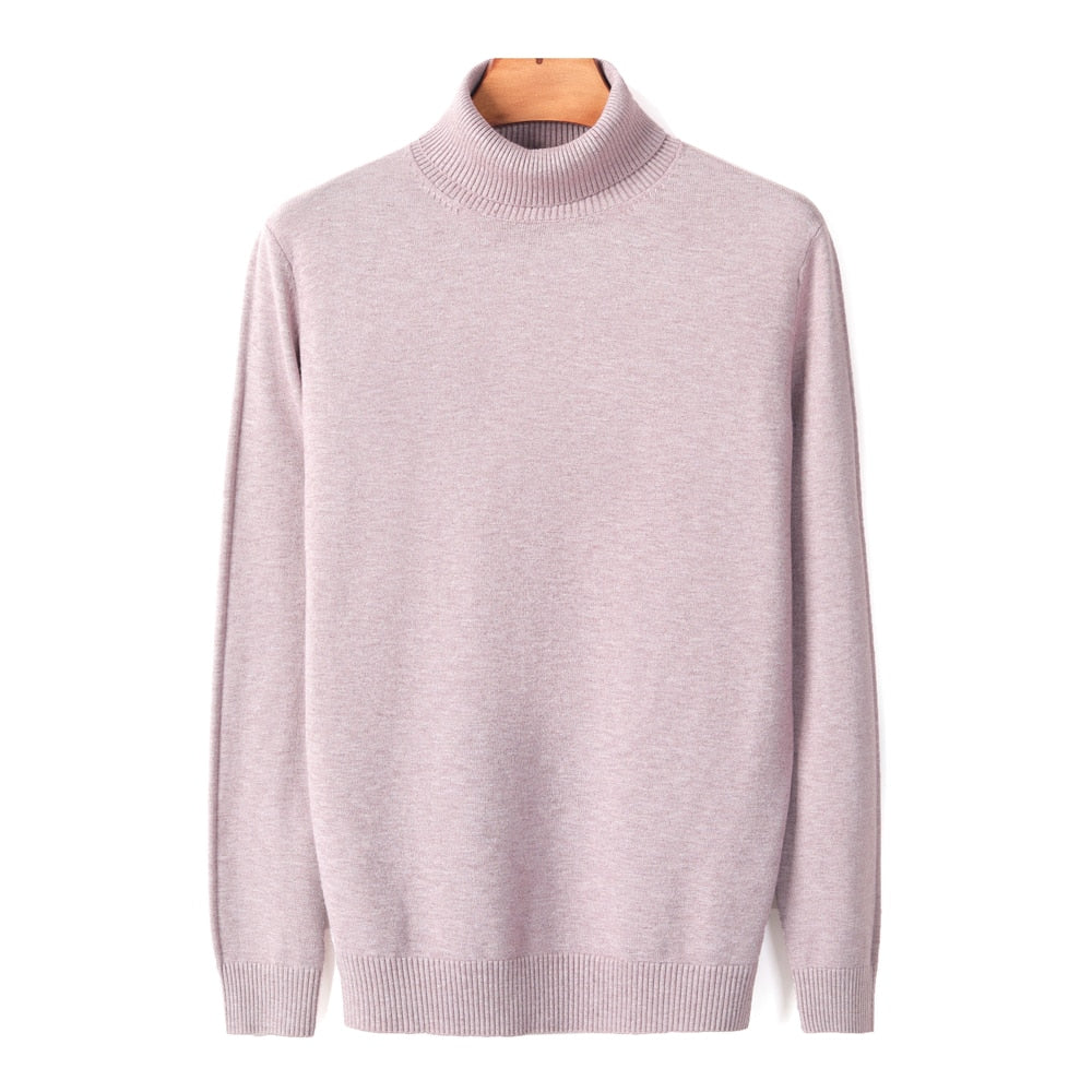 Lucas Maglione Uomo a Collo Alto – Pullover Slim Fit Elegante in Tessuto Morbido e Caldo