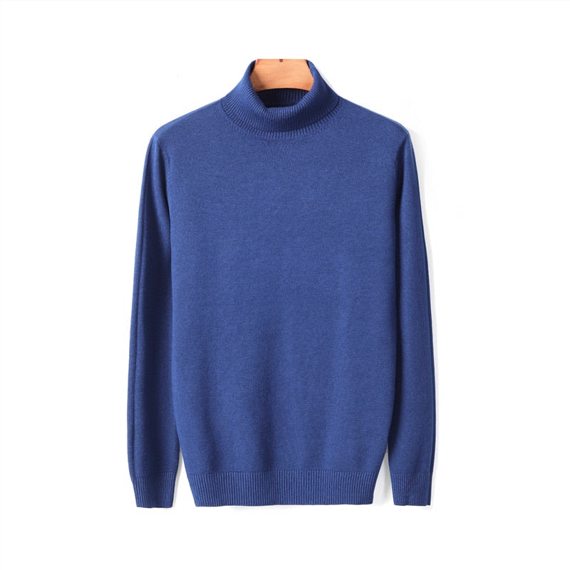 Lucas Maglione Uomo a Collo Alto – Pullover Slim Fit Elegante in Tessuto Morbido e Caldo