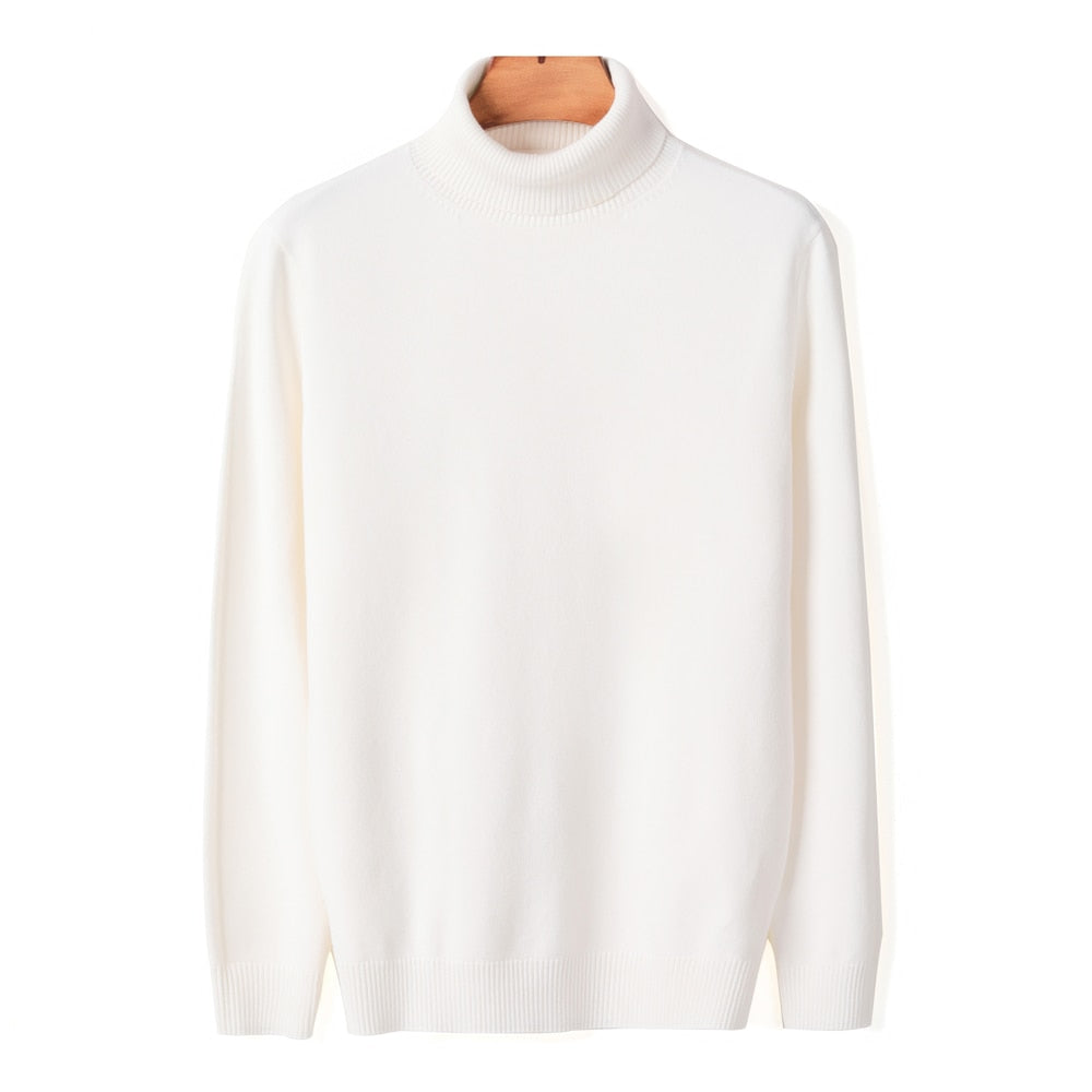 Lucas Maglione Uomo a Collo Alto – Pullover Slim Fit Elegante in Tessuto Morbido e Caldo