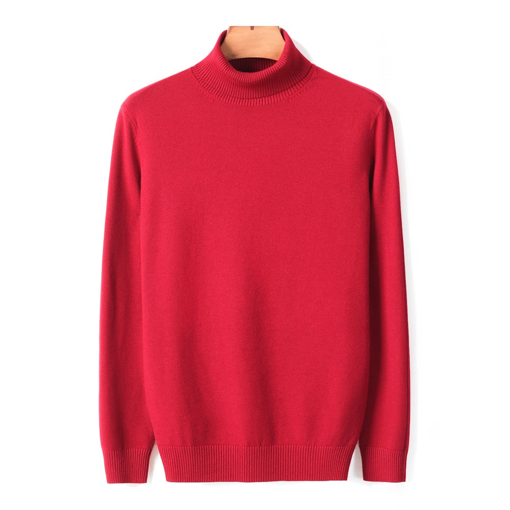 Lucas Maglione Uomo a Collo Alto – Pullover Slim Fit Elegante in Tessuto Morbido e Caldo